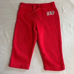 GAP - Bright Red Toddler Joggers/Sweatpants